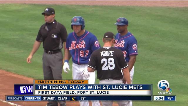 Tim Tebow to make St. Lucie Mets debut tonight