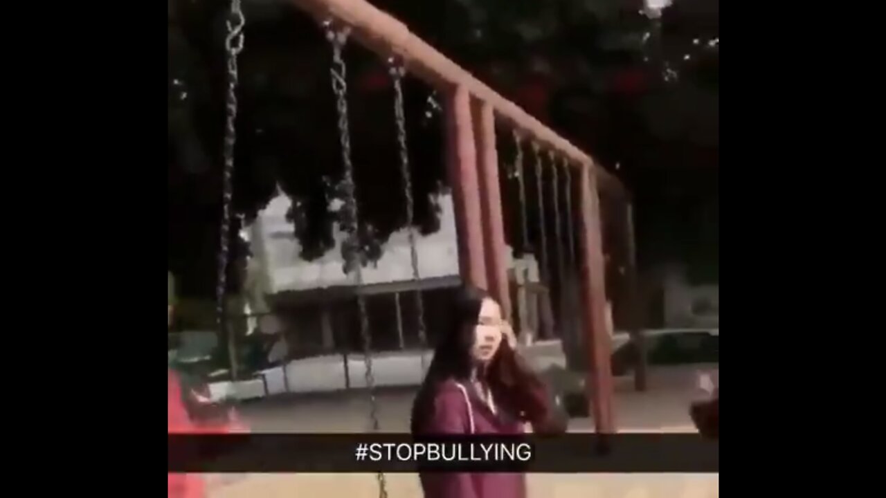 Jealous racist black females gang on& jump an Asian girl at playground right after touching her hair