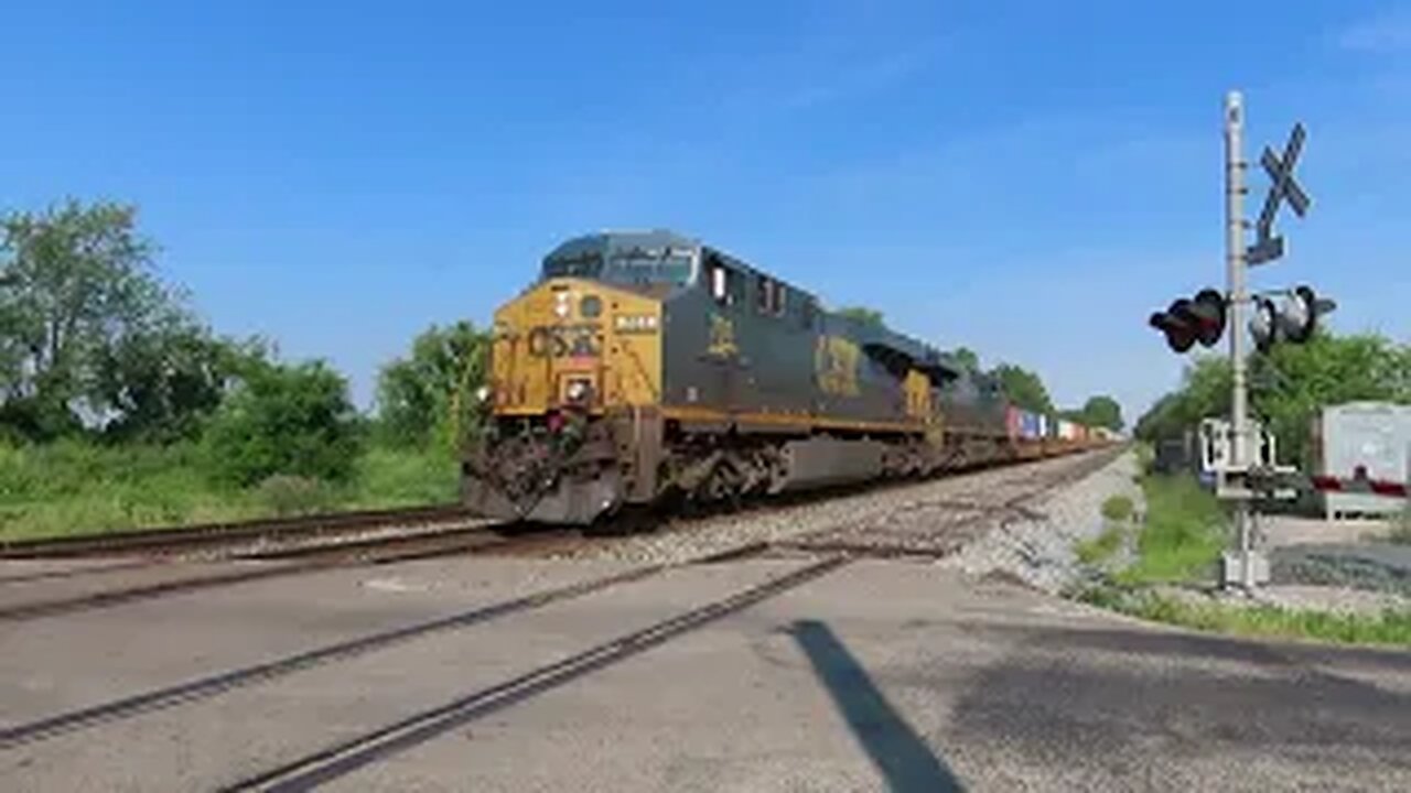 CSX I138 Intermodal Train Part 2 from Sterling, Ohio July 1, 2022