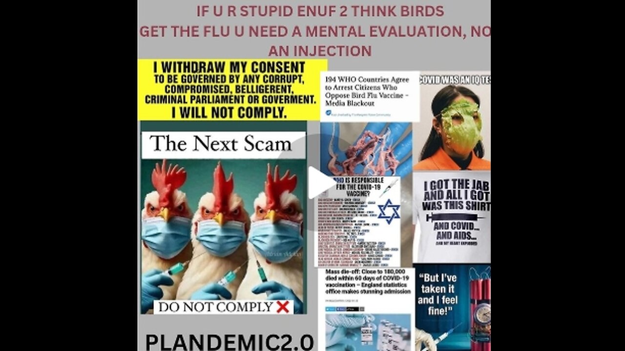 HERE COMES FAKE BIRDFLU PLANDEMONIC2.0 (REUP HERDINGHUMANITY)