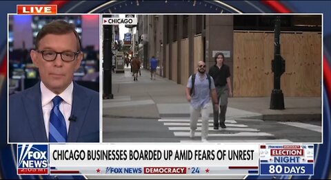 Chicago boards up in preparation for the DNC convention