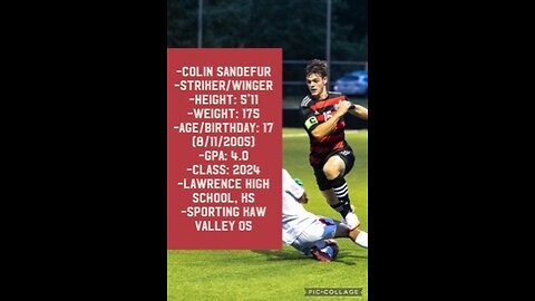 Colin Sandefur - 2022 High School Center Back Highlights