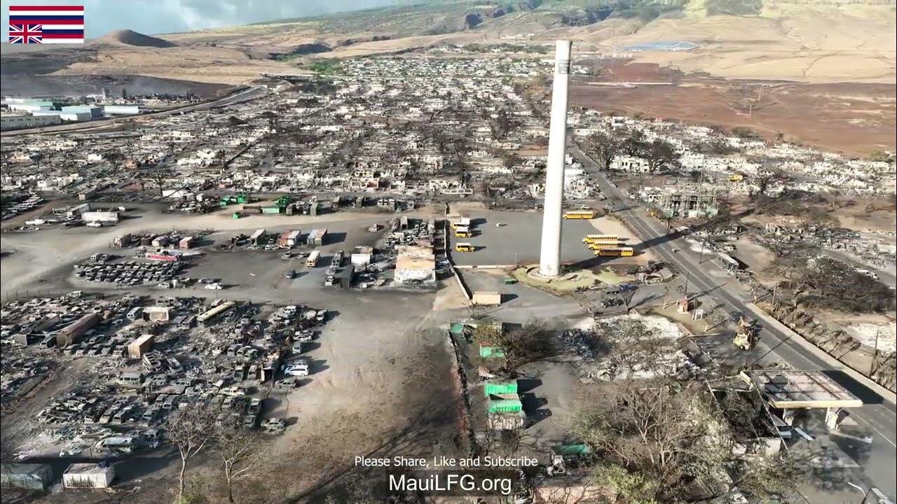 Lahaina Maui Feuer - Längste & detaillierteste Luftaufnahme🙈