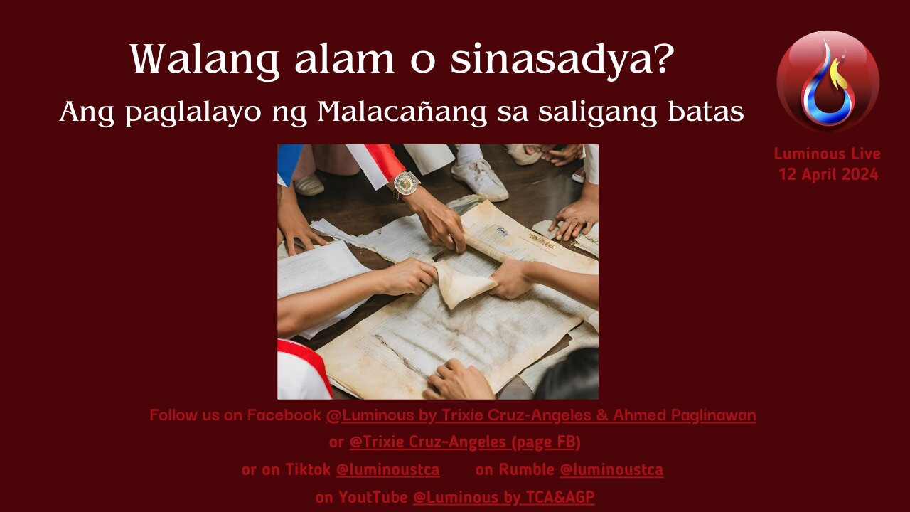 Walang alam o sinasadya?