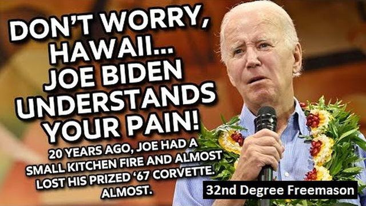 Don't Worry Hawaii... Joe Biden Feels Your Pain!! ~ This Is Joe Biden Gold