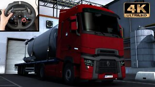 Renault T-Range - Pomezania Map | Euro Truck Simulator 2 Gameplay "4K"