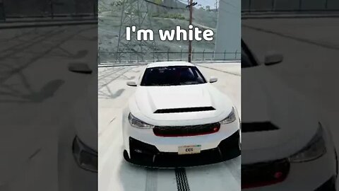 🤣 I'm white, I'm black, I'm GAY meme | Beamng #shorts 🤪 2022