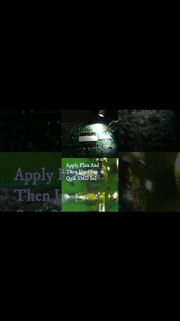 How To Remove A 0201 100 pF Ceramic Ultra-Stable SMD Capacitor | Quinn Trim #Shorts