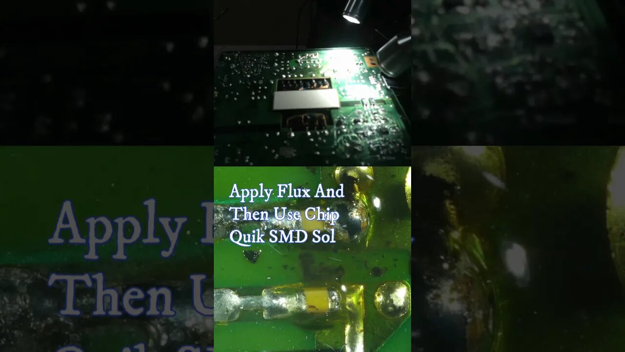 How To Remove A 0201 100 pF Ceramic Ultra-Stable SMD Capacitor | Quinn Trim #Shorts
