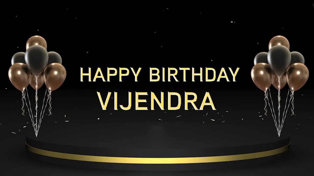 Wish you a very Happy Birthday Vijendra