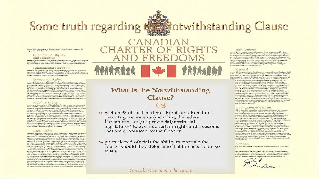 Some truth regarding the Notwithstanding Clause