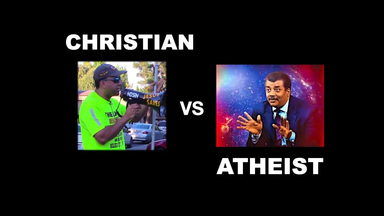 Neil Tyson Degrasse (Atheism) vs Gabe the Preacher (Creationism)