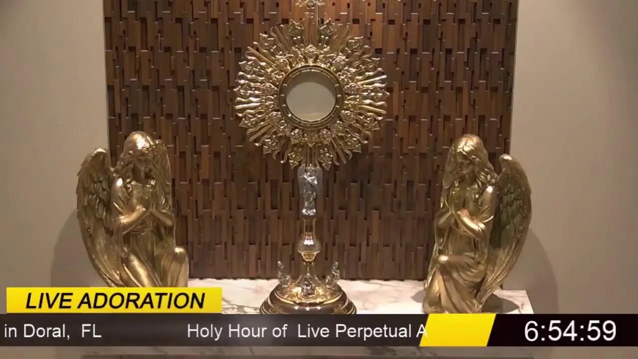 We offer this Live evening Holy Hour
