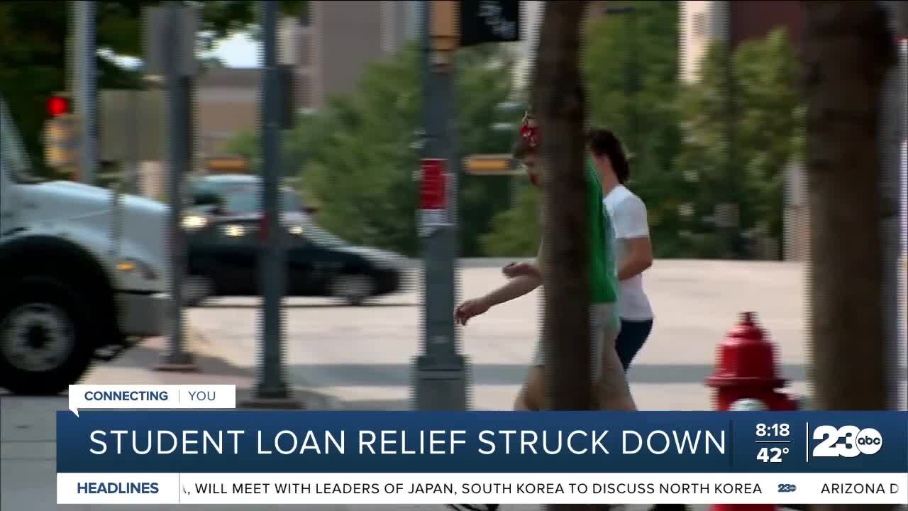 Student loan relief gets struck down