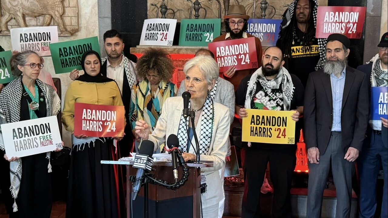 LIVE: ‘Abandon Biden’ Press Conference in Chicago with Jill Stein, Claudia De la Cruz & Cornel West