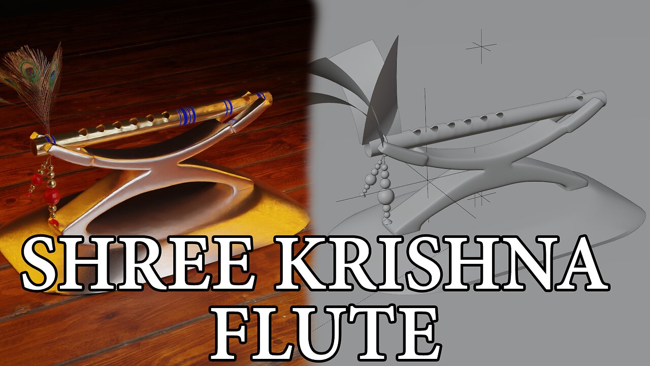 The Best Shree Krishna Flute 3D Animation | Frame Render #3d #3danimation #3drenders #3dmodeling