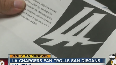 LA Chargers fan trolls San Diegans