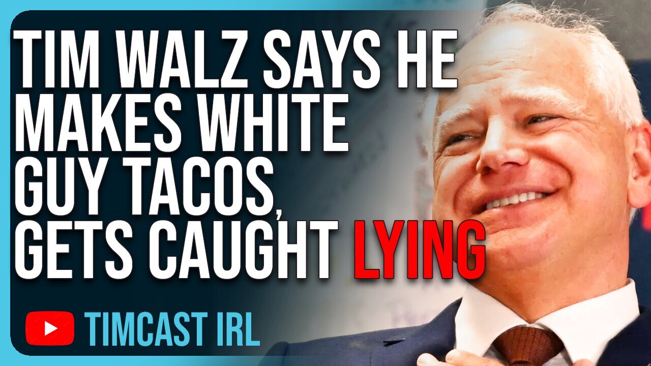 Tim Walz Says He Makes WHITE GUY TACOS, Gets Caught LYING, Why Is He Lying