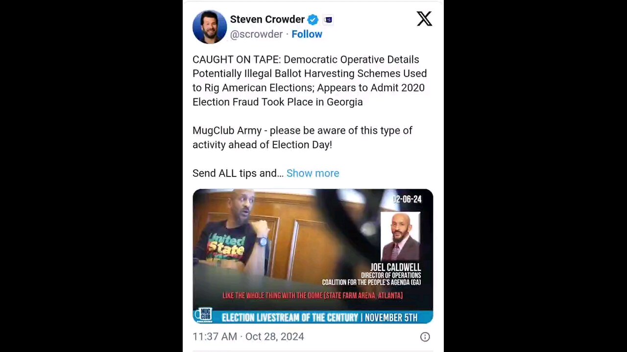 2020 Election Interference, Joel Caldwell, the director of operations