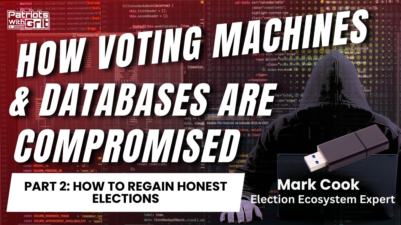 How Voting Machines & Databases Are Compromised: How To Regain Honest Elections (Part 2 of 2 | Mark Cook