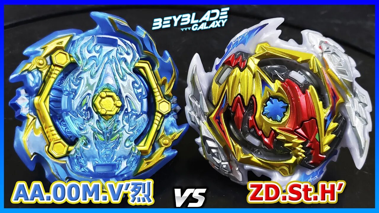 ACE ASHURA .00M.V' RETSU vs ZWEI DIABOLOS .St.H' - Beyblade Burst ベイブレードバースト