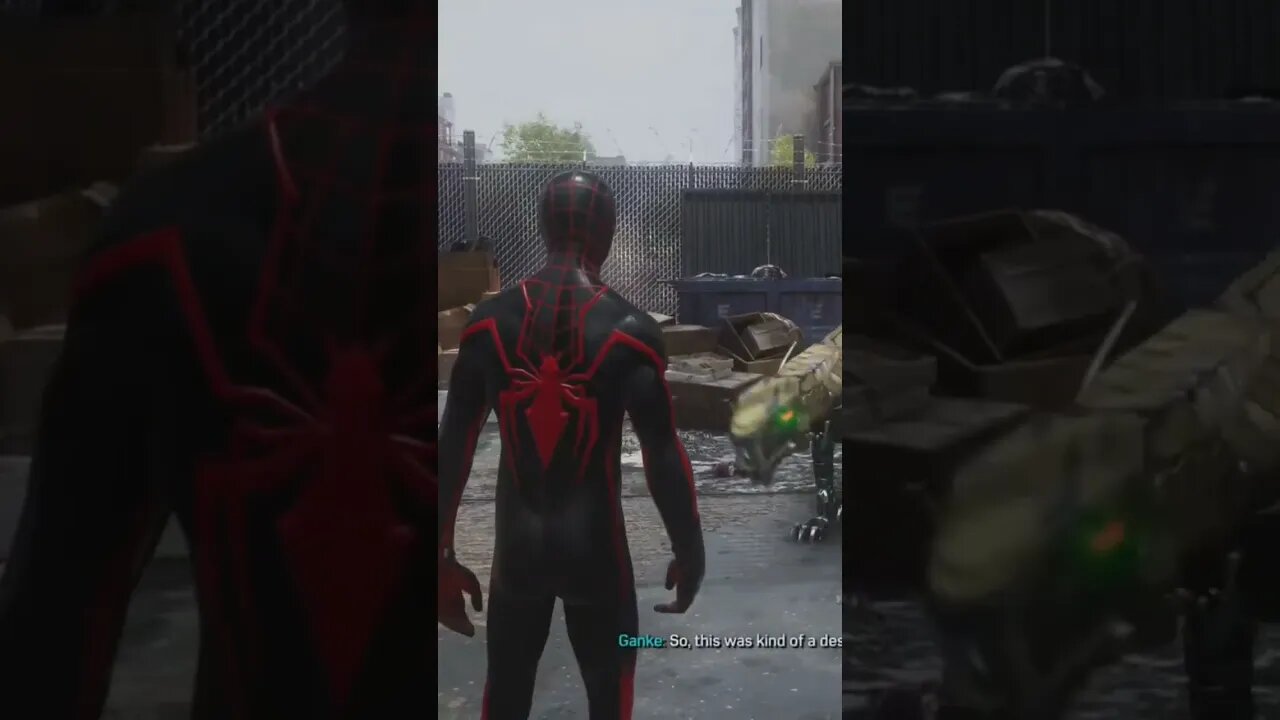 Miles Finds A New Pet #marvelspiderman2 #spiderman #short #robot #ps5 #gaming