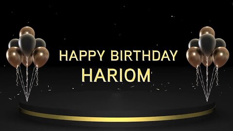 Wish you a very Happy Birthday Hariom