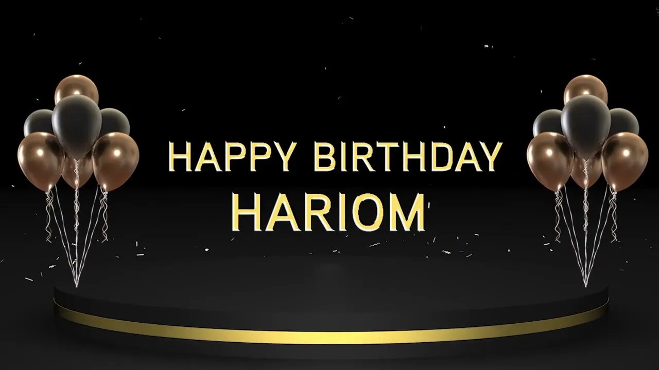 Wish you a very Happy Birthday Hariom