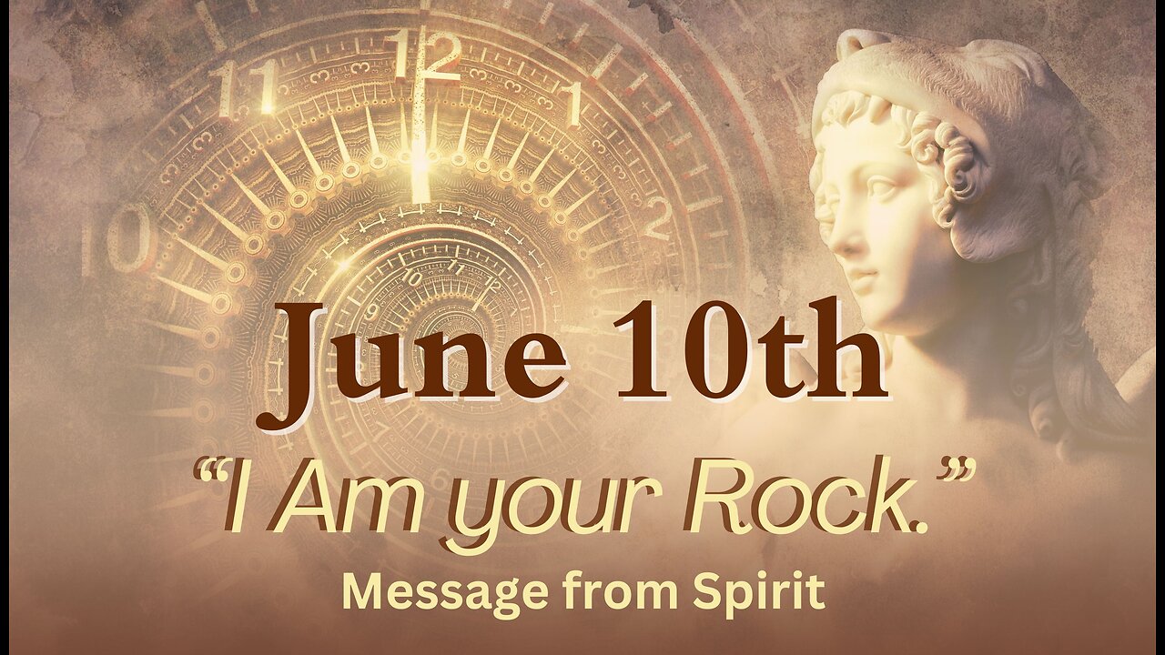 "I AM Your Rock to Stand Upon." Message from Spirit; June10, 2024