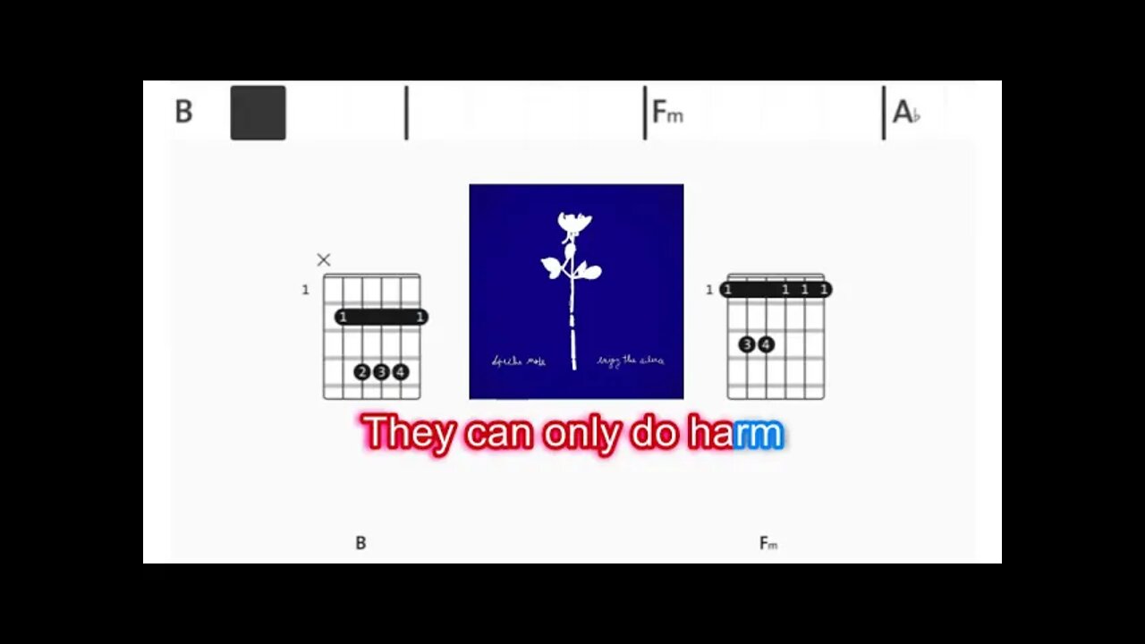 Depeche Mode - Enjoy the silence - (Chords & Lyrics like a Karaoke)