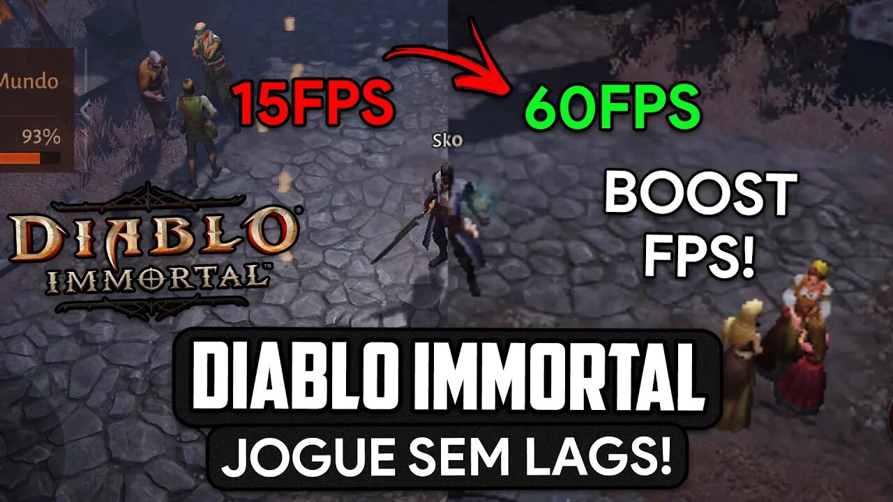 AUMENTE O FPS DO DIABLO IMMORTAL E LIBERE 60FPS! | Com ROOT!