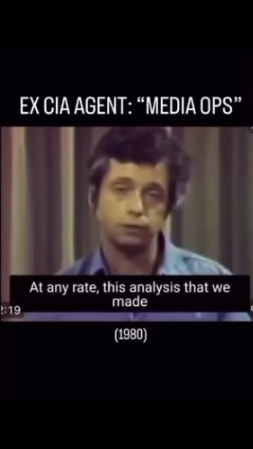 Ex cia agent says media is controlled