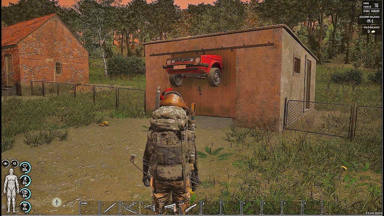 SCUM Ep57 - Test Driving the Green SUV, Admiring The Sky On Fire and Finding a Floating VW Golf