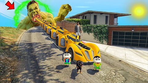 GTA 5 : FRANKLIN AND SHINCHAN CAR UPGRADE CHALLENGE VS JET CAR IN GTA 5! (GTA 5 MODS)