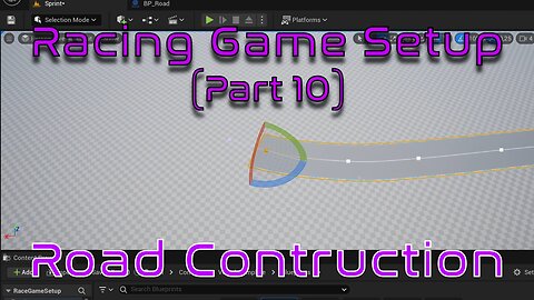 How to create roads using spline component | Unreal Engine | Racing Game