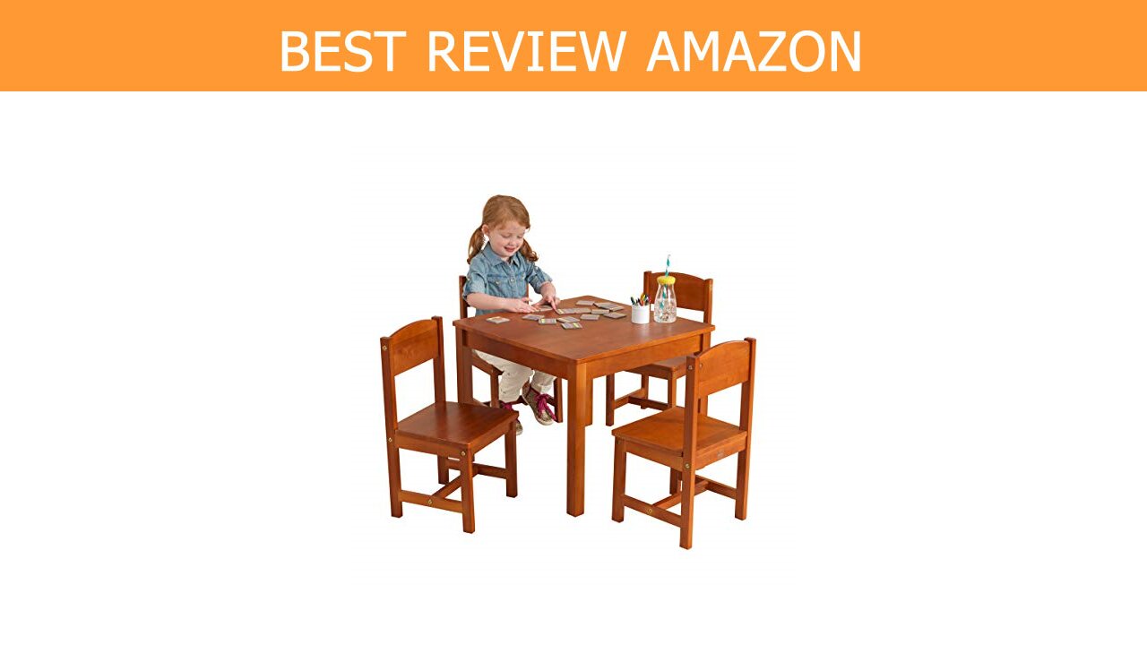 KidKraft Farmhouse Table Chair Pecan Review