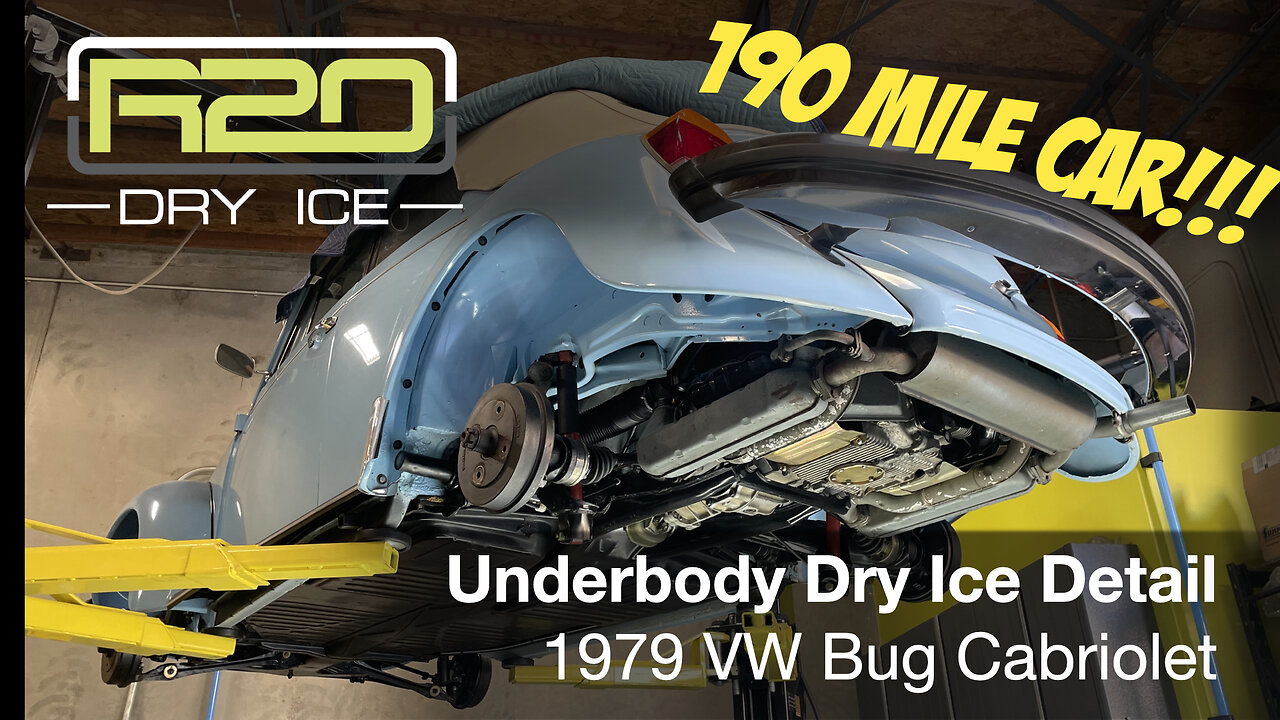 190 mile 1979 Volkswagen Beetle Cabriolet Dry Ice Cleaning