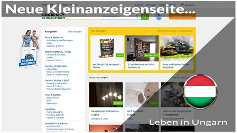 Neue deutschsprachige Kleinanzeigenseite - Leben in Ungarn