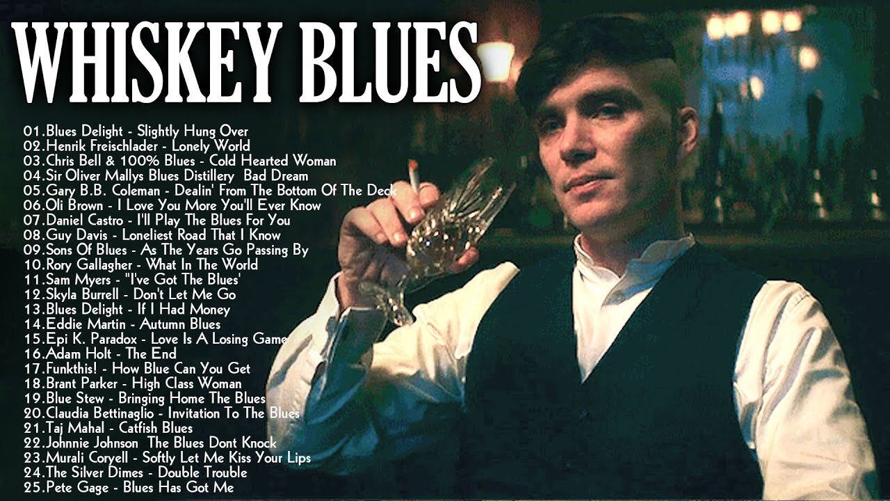 Enjoy Whiskey Blues Music - The Best Slow Blues /Rock Ballads - Fantastic Electric Guitar Blues