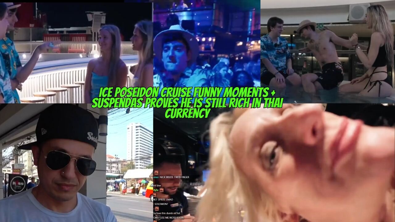 ICE POSEIDON"S CRUISE STREAM FUNNY MOMENTS+ SUSPENDAS PROVES HE IS RICH #kickstreaming #iceposeidon