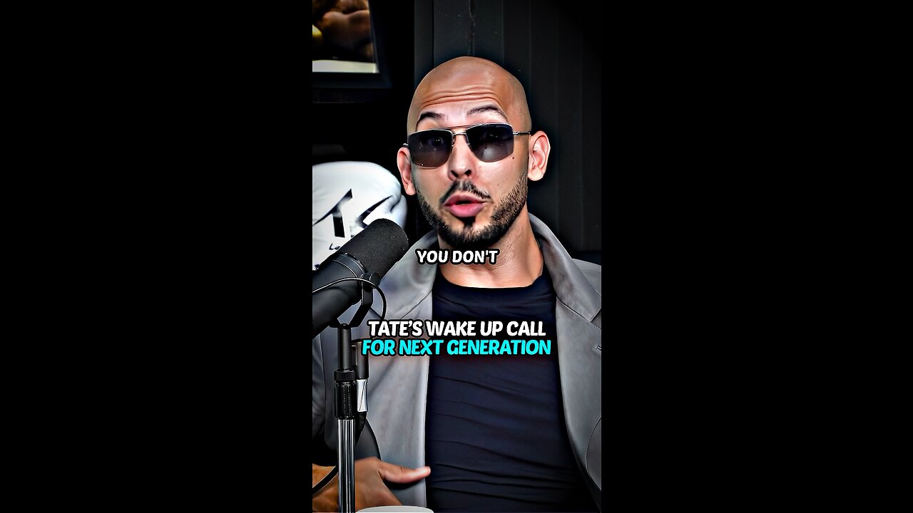 Andrew Tate wake up call for the next generation