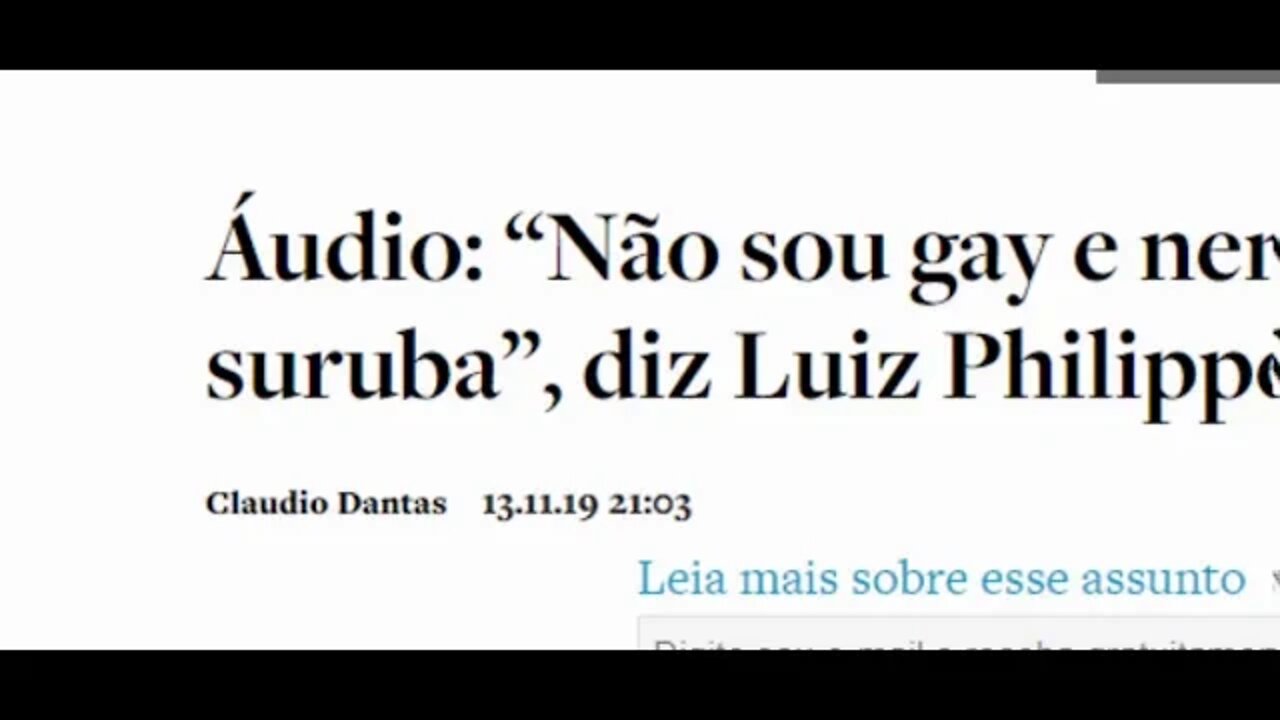 LUIZ PHILIPPE Áudio: “Não sou gay e nem sei onde faz suruba” em resposta a boato do deputado Frota