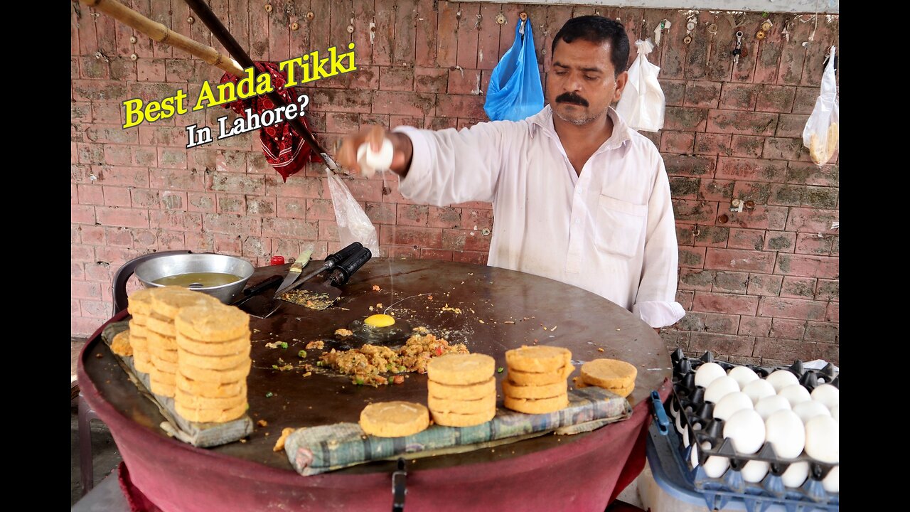 Anda Tikki Street Food Lahore || The Best Street Food In Lahore Anda Tikki