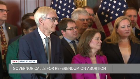 Gov. Evers, Dems call for another referendum on legal abortion in Wisconsin