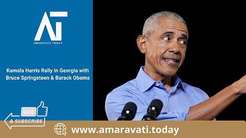 Kamala Harris Rally in Georgia with Bruce Springsteen & Barack Obama | Amaravati Today