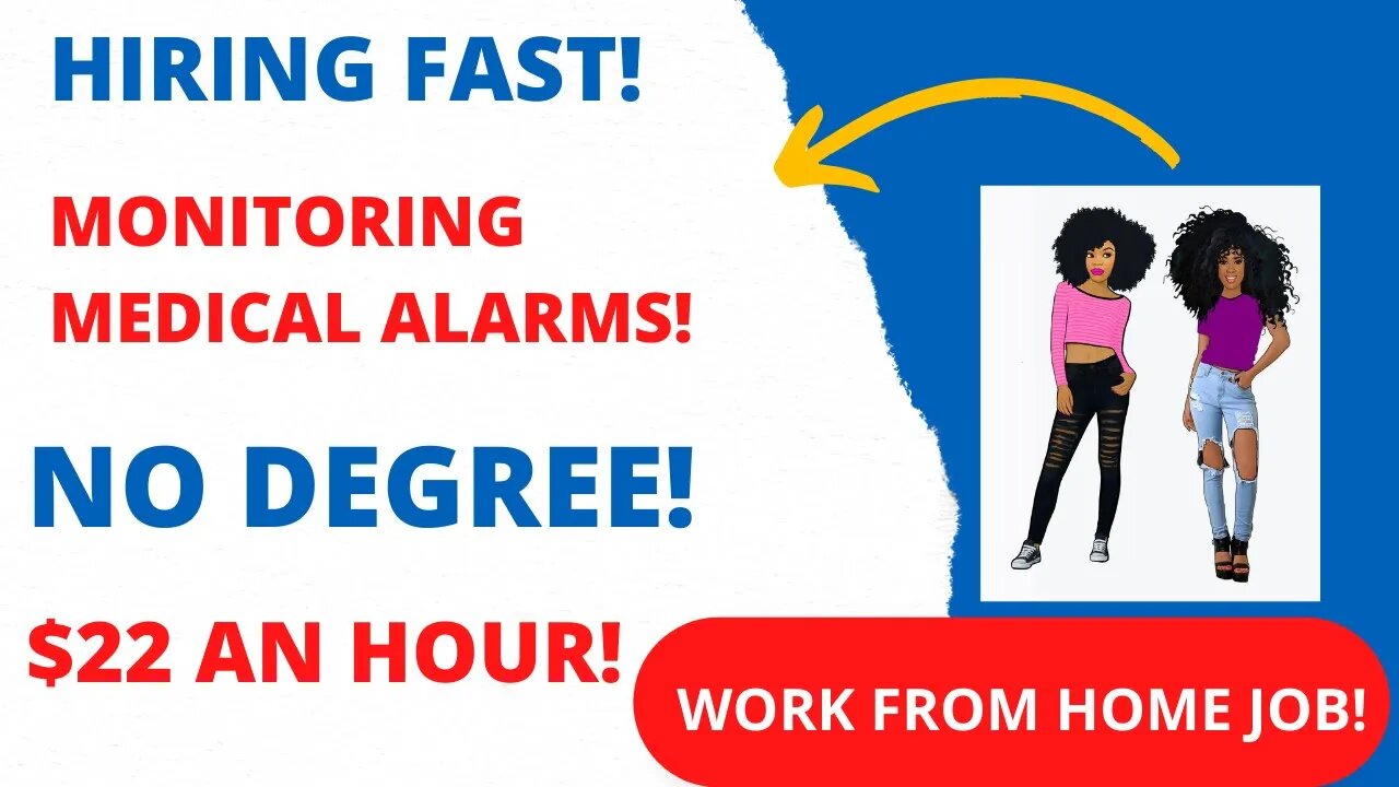 Hiring Fast! Monitoring Medical Alarms No Degree $22 An Hour Work From Home Job Hiring Now #WFH