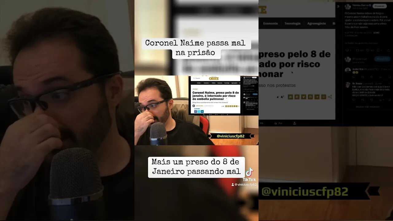 Coronel Naime passa mal na prisão