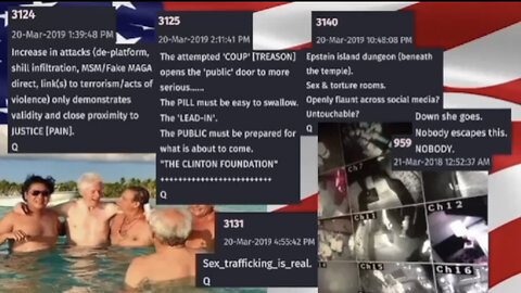 Q - CHILD TRAFFICKING COMING TO LIGHT - NO DEALS - NOBODY ESCAPES