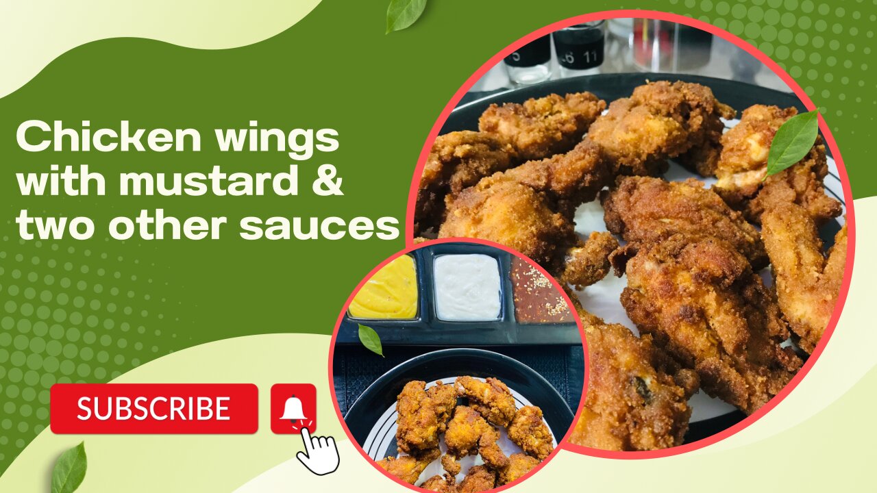 Crispy chicken wings with mustard sauce recipe | by Sumbal Sam Shafi