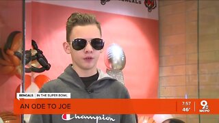 An Ode to Joe: Hamilton elementary students celebrate favorite Bengals